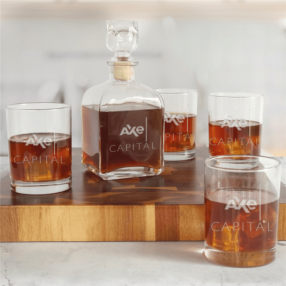 Billions Axe Capital Logo Decanter Set - Paramount Shop