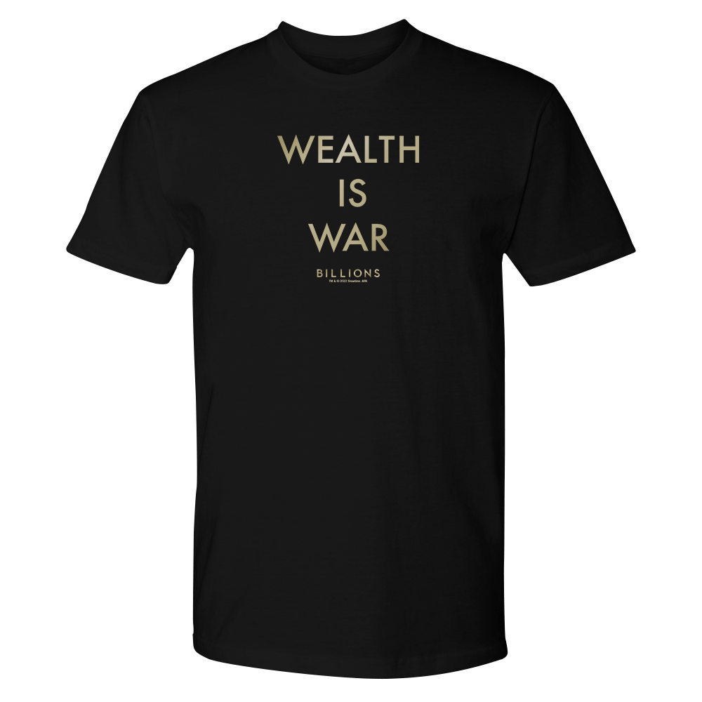 Billions Wealth Is War Adult Short Sleeve T - Shirt - Paramount Shop