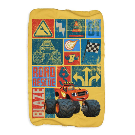 Blaze & The Monster Machines Road Rescue Sherpa Blanket - Paramount Shop