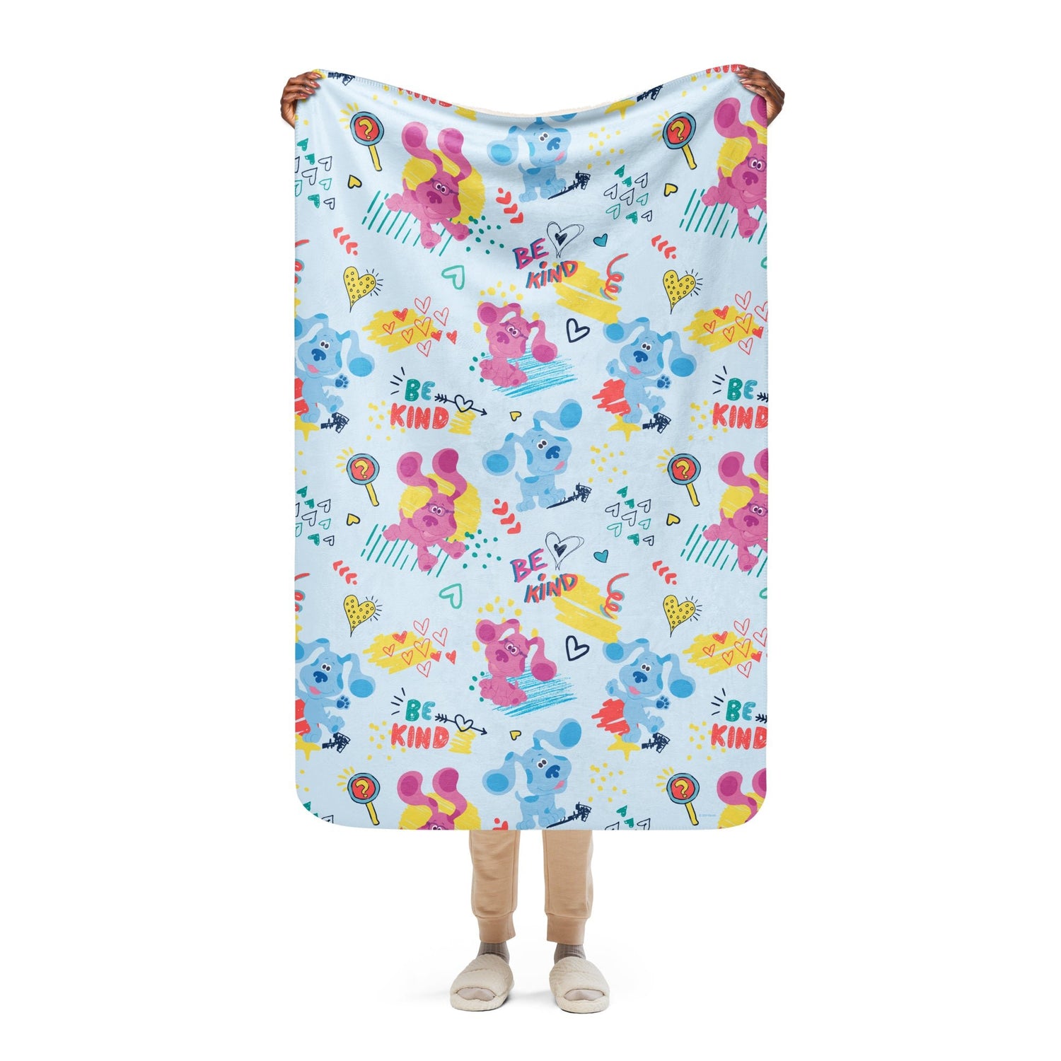 Blue's Clues Be Kind Sherpa Blanket - Paramount Shop