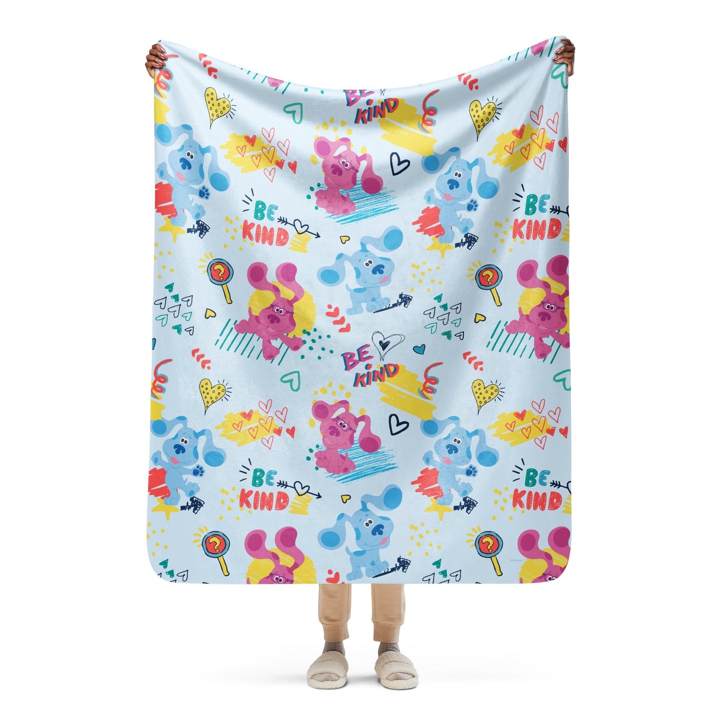 Blue's Clues Be Kind Sherpa Blanket - Paramount Shop