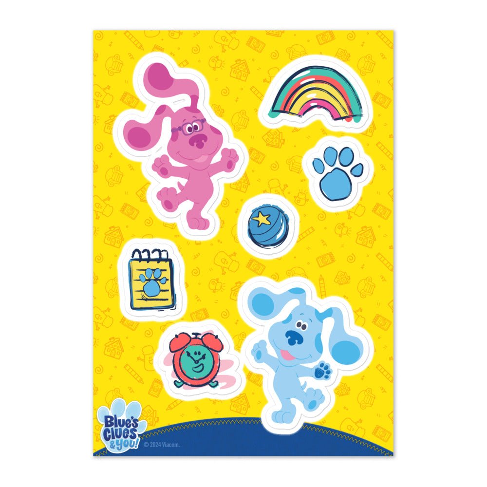 Blue's Clues Icons Sticker Sheet - Paramount Shop