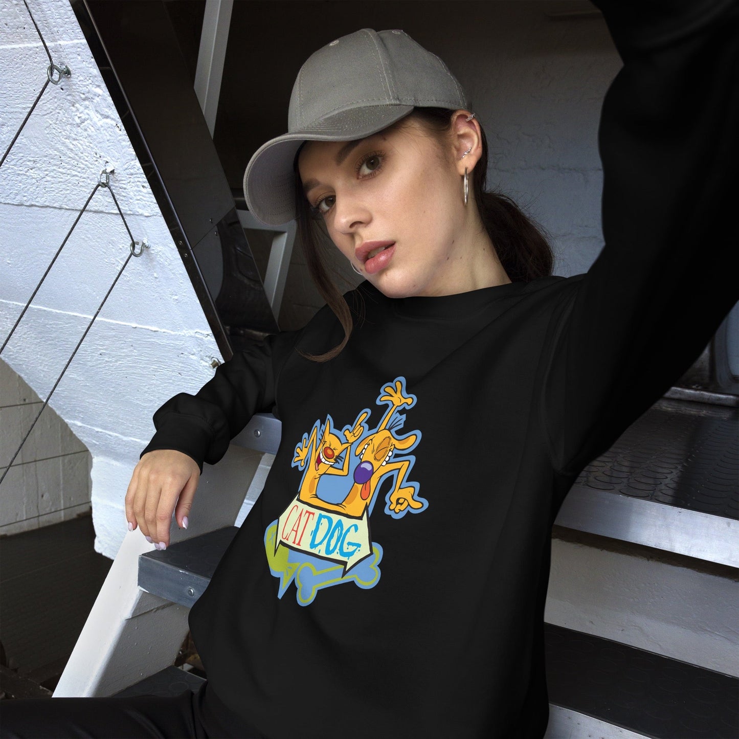 CatDog Dance Adult Crewneck Sweatshirt - Paramount Shop