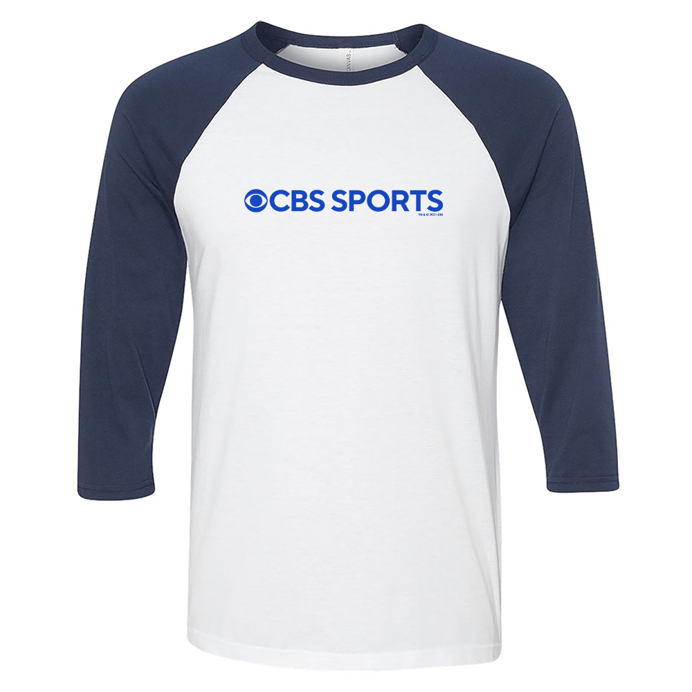 CBS Sports Logo 3/4 Sleeve Baseball T - Shirt - Paramount Shop