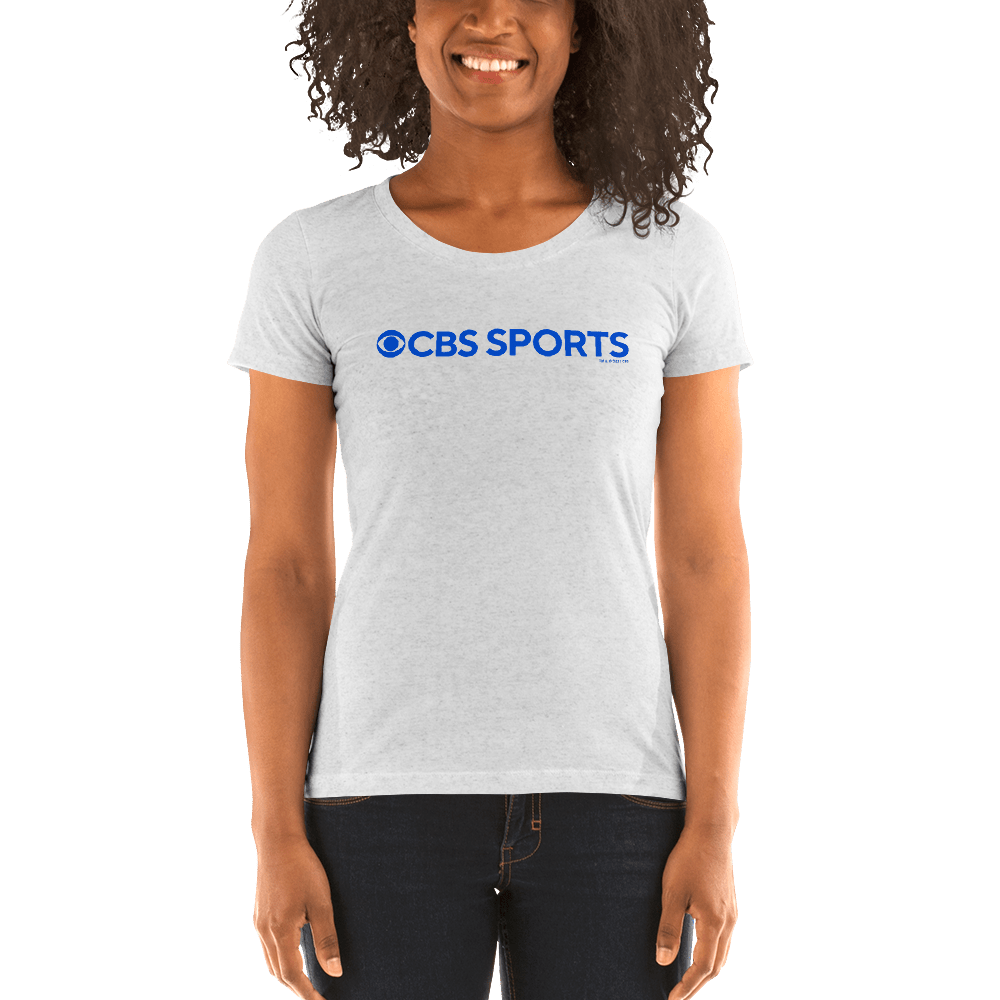 CBS Sports Logo Women's Tri - Blend Short Sleeve T - Shirt - Paramount Shop