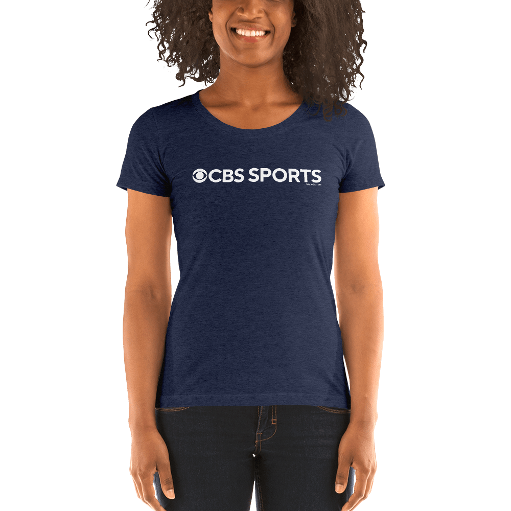 CBS Sports Logo Women's Tri - Blend Short Sleeve T - Shirt - Paramount Shop