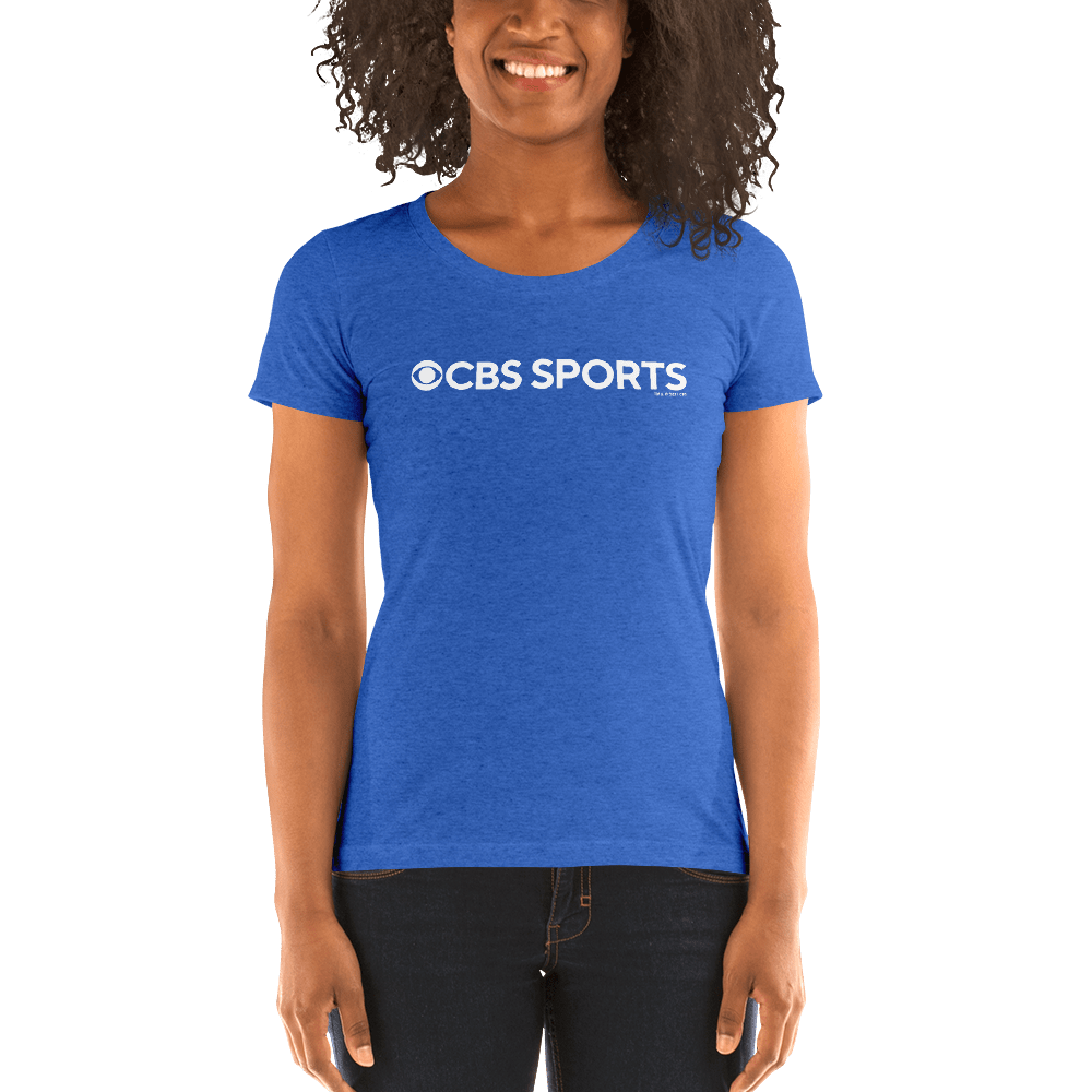 CBS Sports Logo Women's Tri - Blend Short Sleeve T - Shirt - Paramount Shop