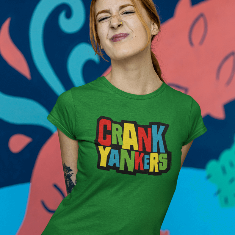 Crank Yankers Logo Adultos Camiseta de manga corta