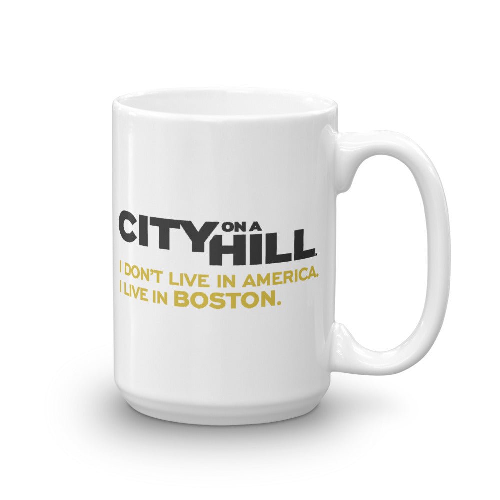 City on a Hill I Don't Live in America White Mug - Paramount Shop