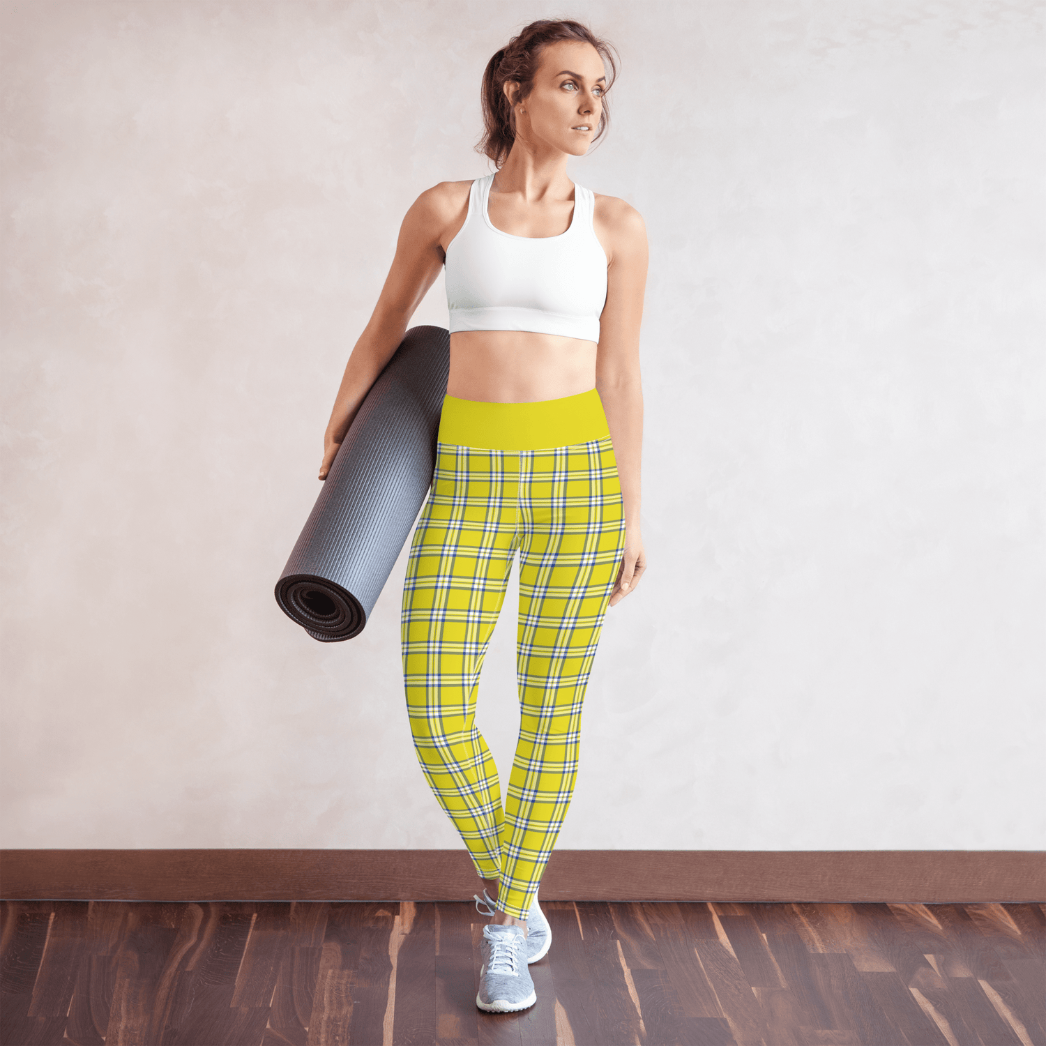 Clueless Yellow Plaid High - Waisted Leggings - Paramount Shop