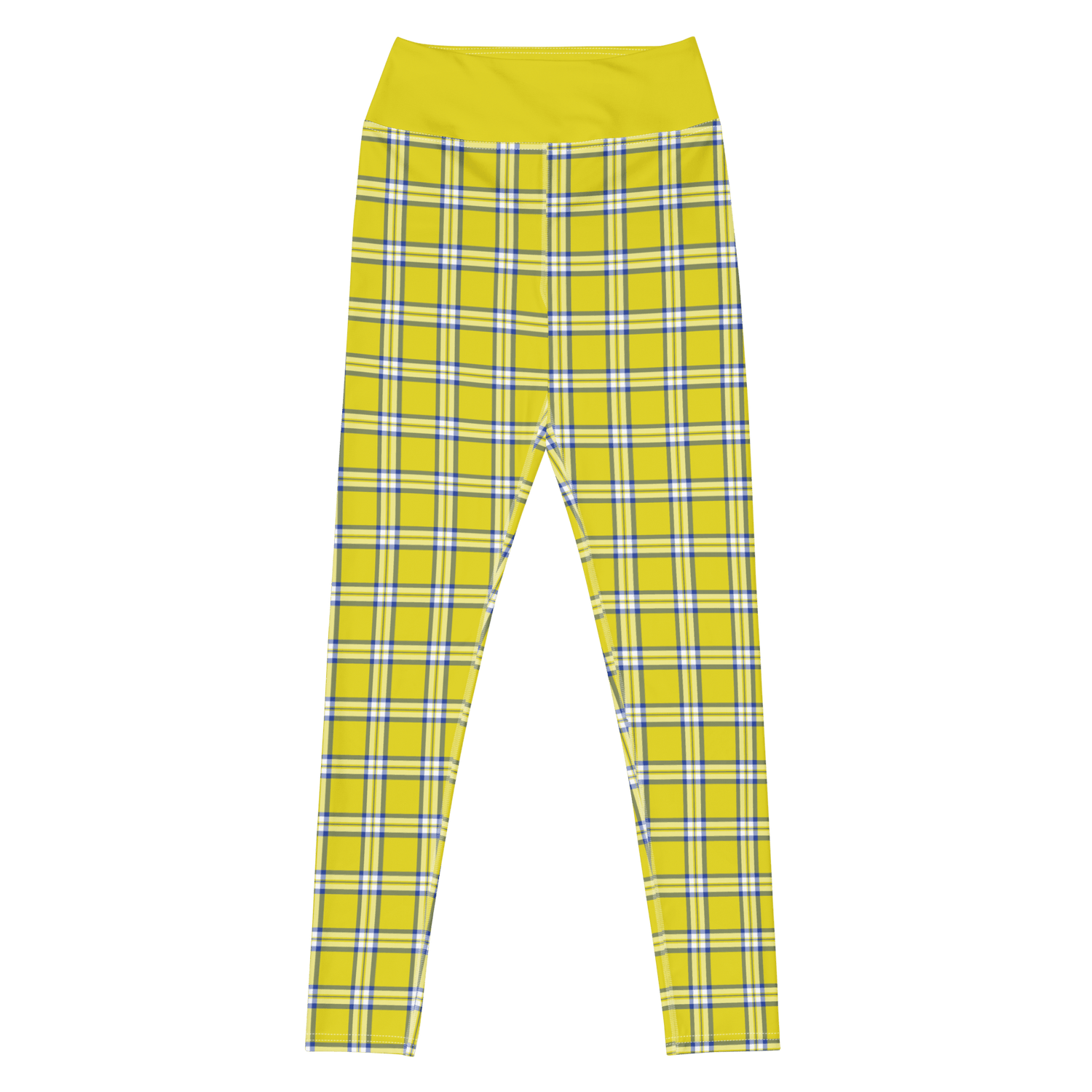 Clueless Yellow Plaid High - Waisted Leggings - Paramount Shop