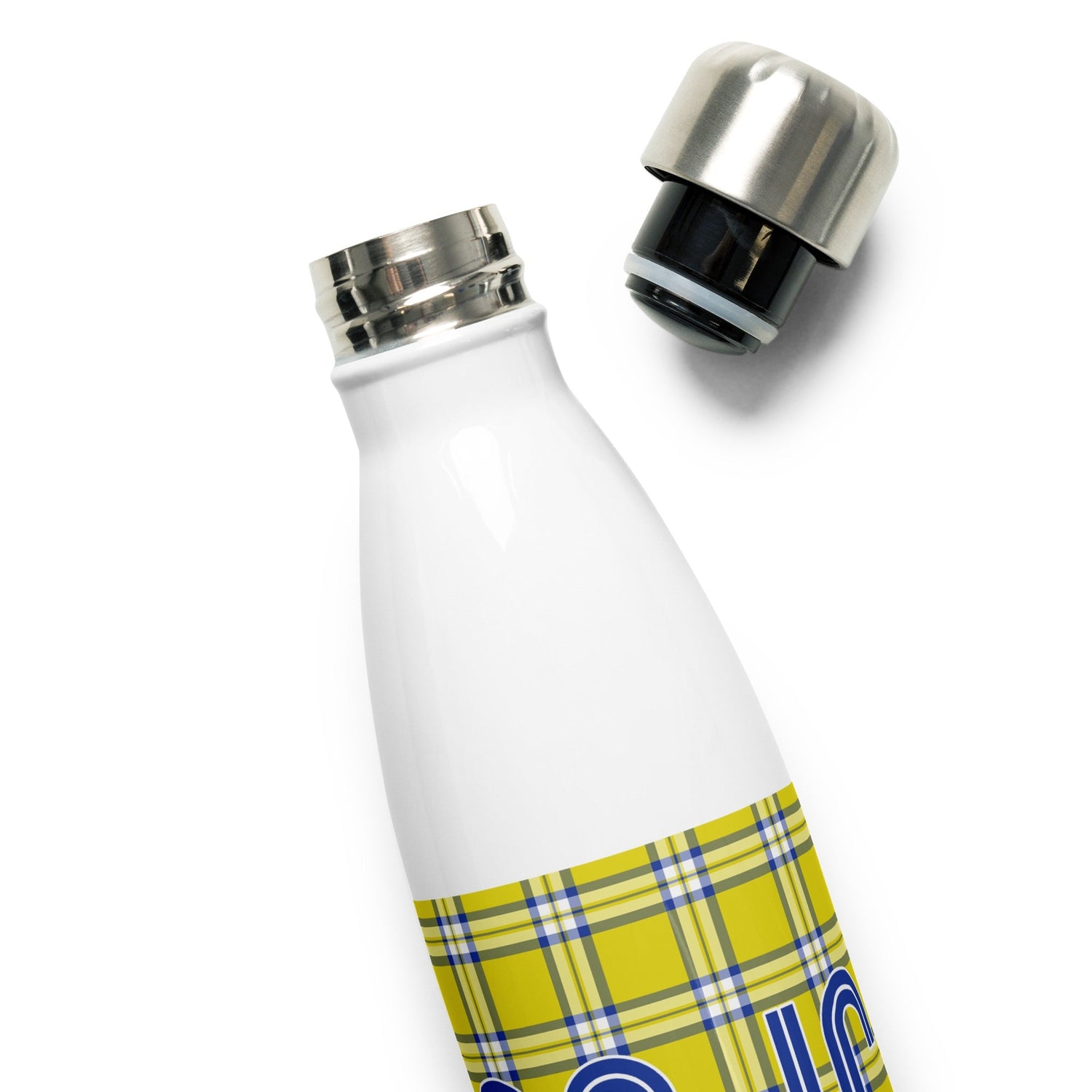 Clueless Yellow Plaid Stainless Steel Water Bottle - Paramount Shop