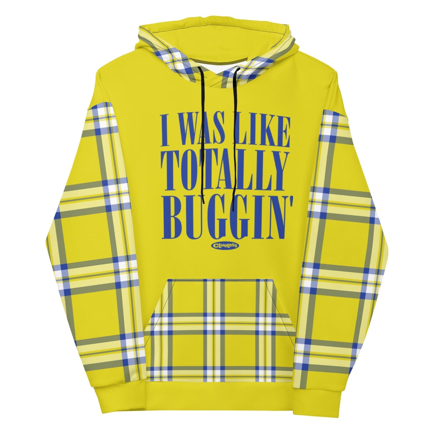 Clueless Yellow Plaid Unisex Hooded Sweatshirt - Paramount Shop