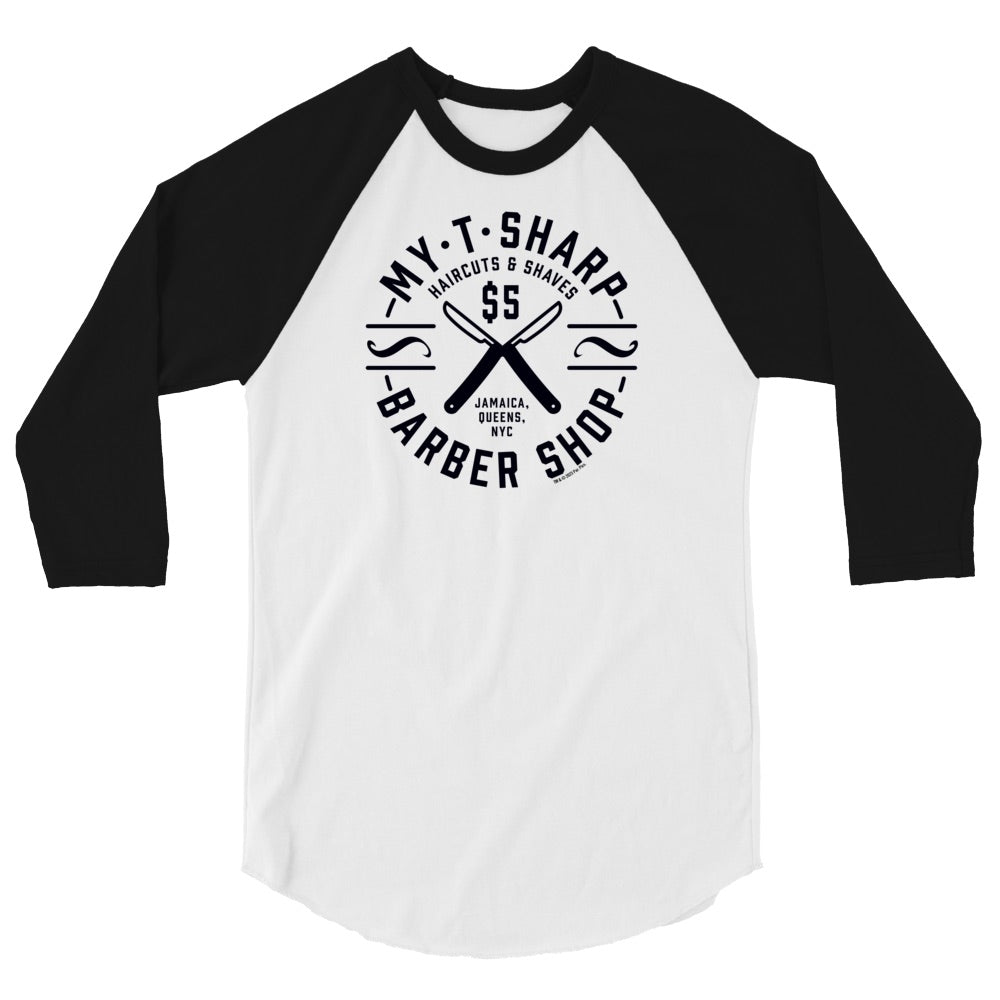 Coming To America My - T - Sharp Barber Shop Unisex 3/4 Sleeve Raglan Shirt - Paramount Shop