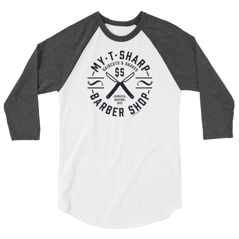 Coming To America My - T - Sharp Barber Shop Unisex 3/4 Sleeve Raglan Shirt - Paramount Shop