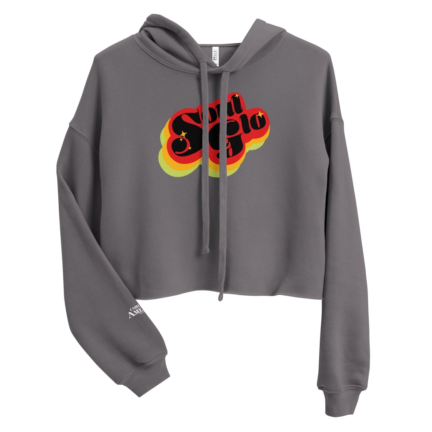 Coming To America Soul Glo Women's Fleece Crop Hooded Sweatshirt - Paramount Shop