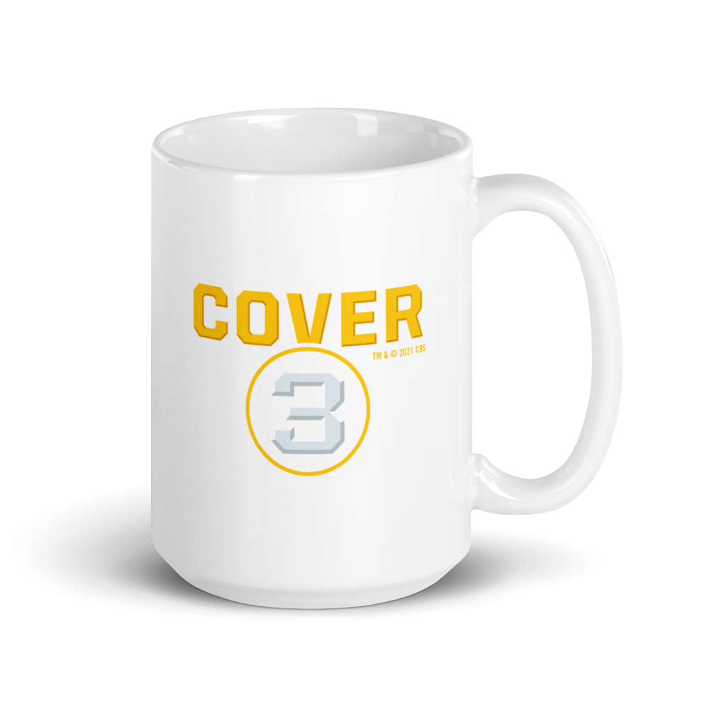 Cover 3 College Football Podcast Logo White Mug - Paramount Shop