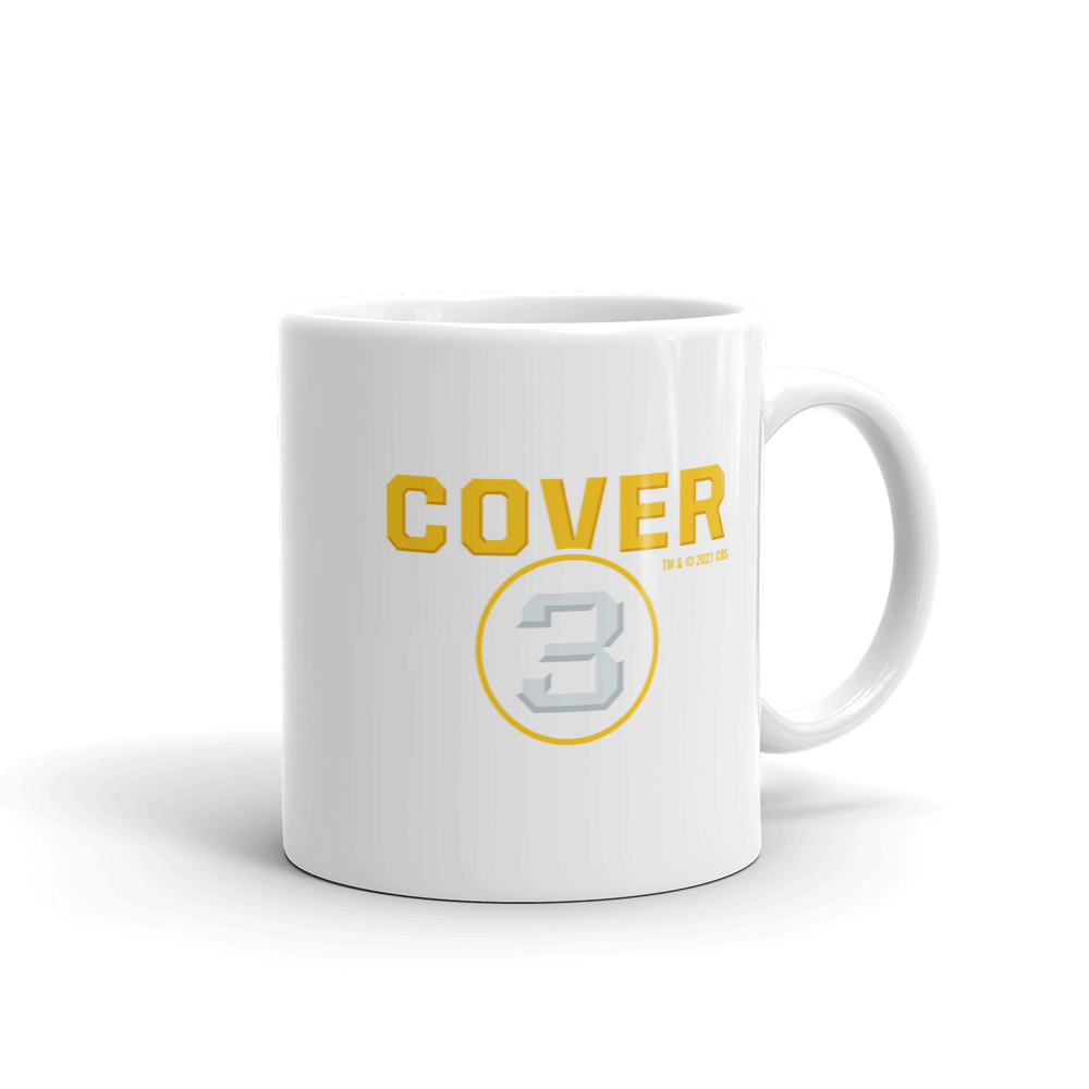 Cover 3 College Football Podcast Logo White Mug - Paramount Shop