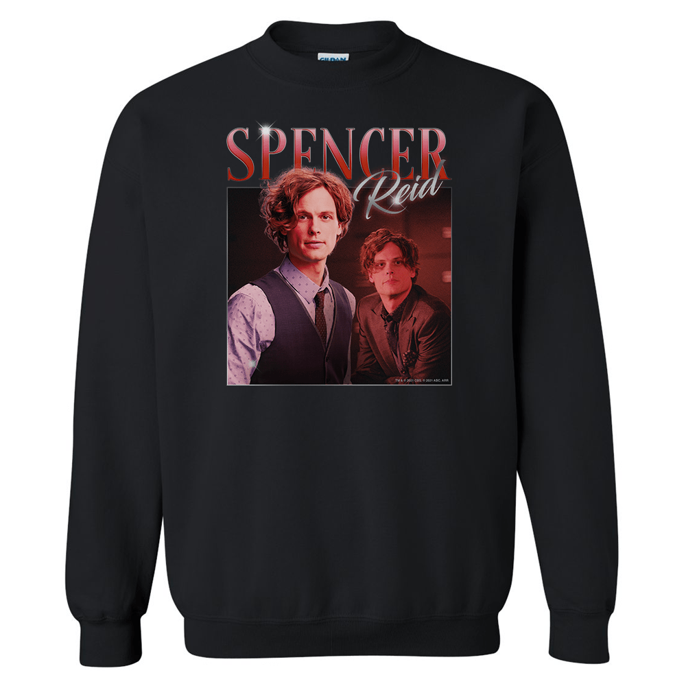 Criminal Minds 80's Spencer Reid Fleece Crewneck Sweatshirt - Paramount Shop