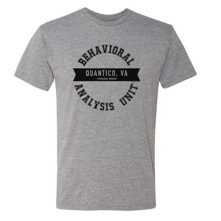 Criminal Minds Behavioral Analysis Unit Men's Tri - Blend Short Sleeve T - Shirt - Paramount Shop