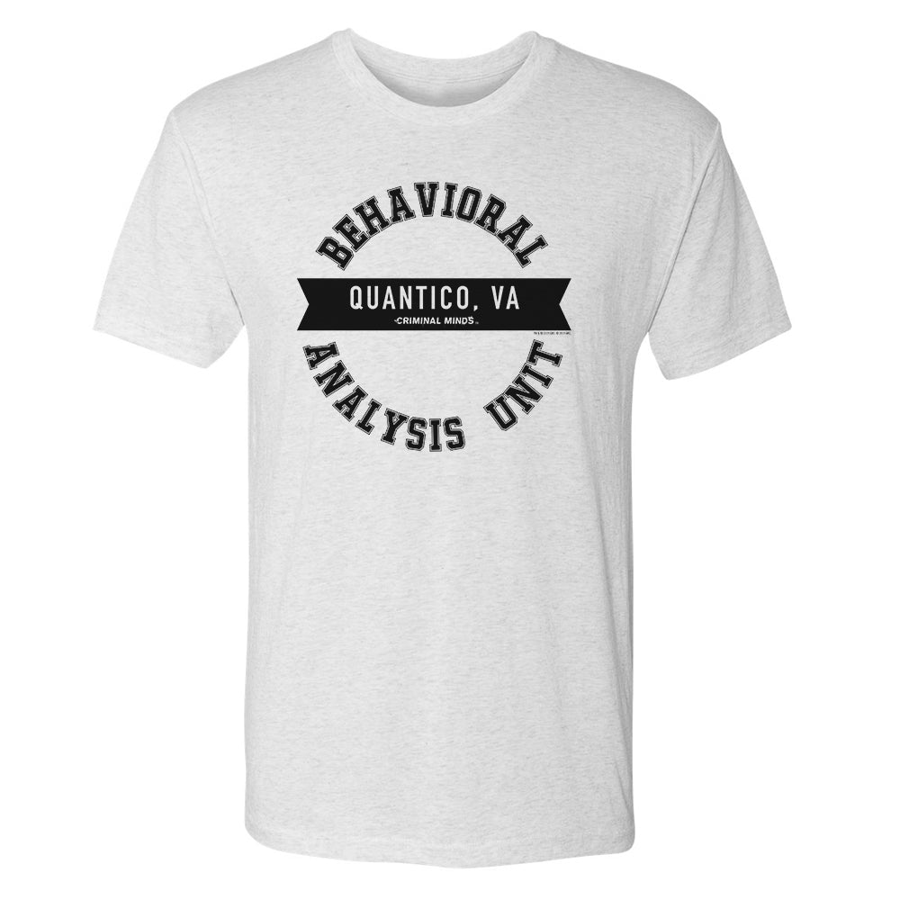 Criminal Minds Behavioral Analysis Unit Men's Tri - Blend Short Sleeve T - Shirt - Paramount Shop