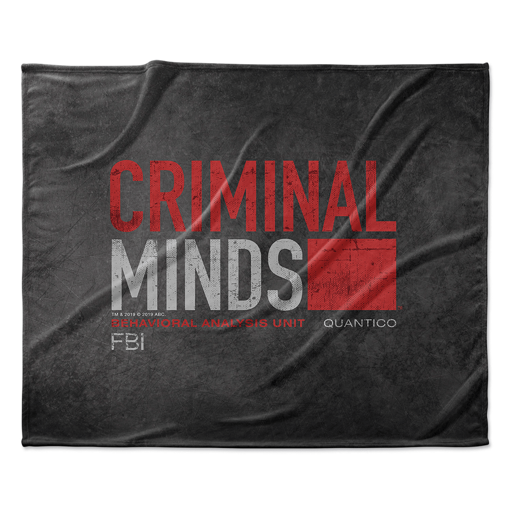 Criminal Minds Distressed BAU Quantico Sherpa Blanket - Paramount Shop