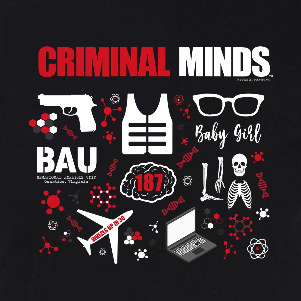 Criminal Minds Icon Mashup Adult Short Sleeve T - Shirt - Paramount Shop