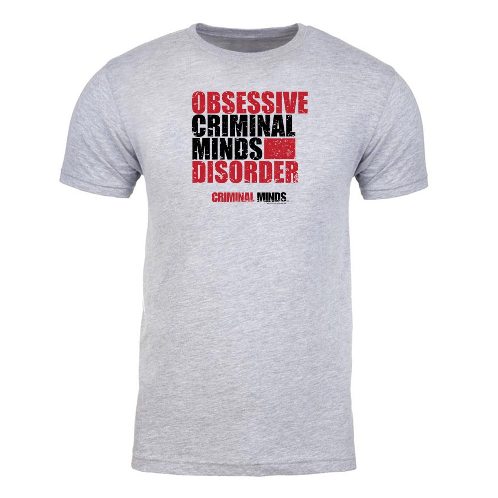 Criminal Minds Obsessive Criminal Minds Disorder Adult Short Sleeve T - Shirt - Paramount Shop