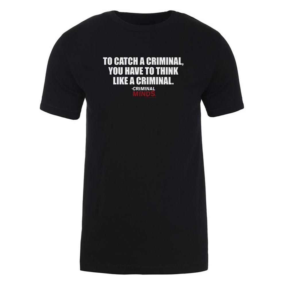 Criminal Minds To Catch a Criminal Adult Short Sleeve T - Shirt - Paramount Shop