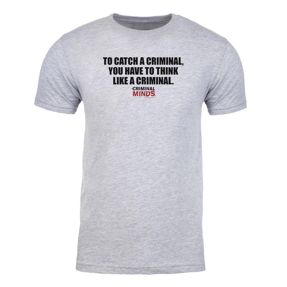 Criminal Minds To Catch a Criminal Adult Short Sleeve T - Shirt - Paramount Shop