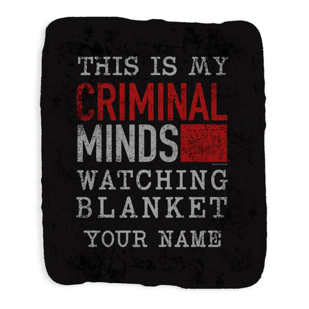 Criminal Minds Watching Personalized Sherpa Blanket - Paramount Shop