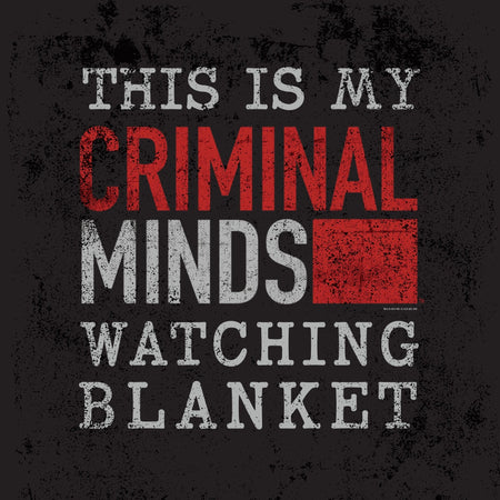 Criminal Minds Watching Sherpa Blanket - Paramount Shop