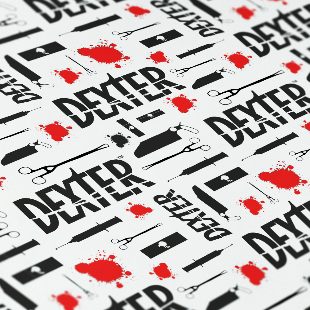 Dexter Icons Pattern Gift Wrap - Paramount Shop