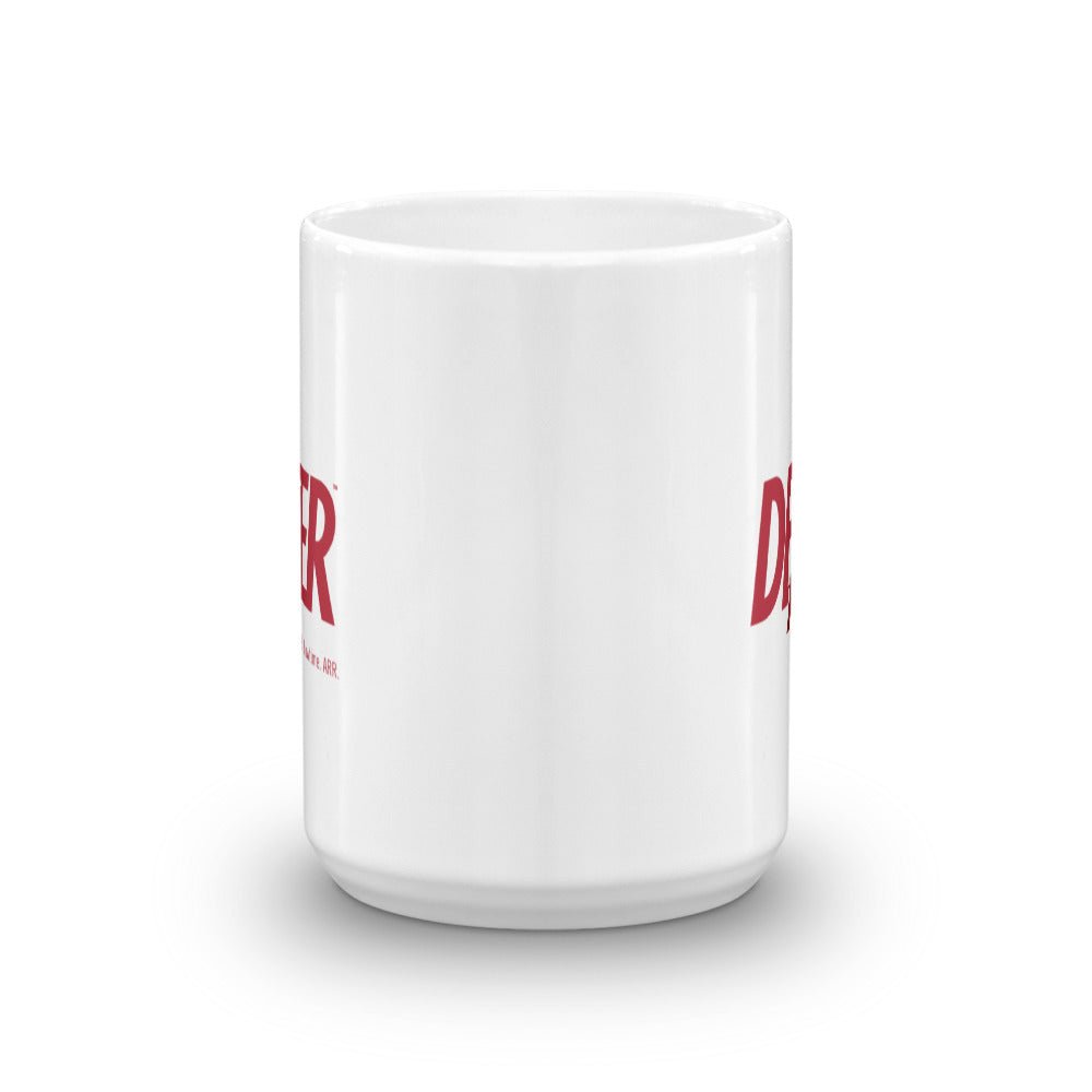 Dexter Splatter Logo White Mug - Paramount Shop