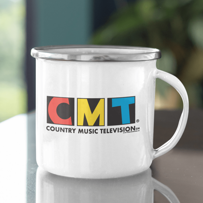 CMT Logo Taza de camping esmaltada