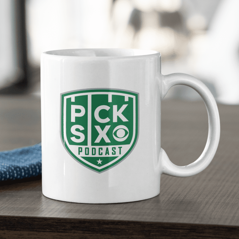 Pick Six Podcast Weiß Tasse