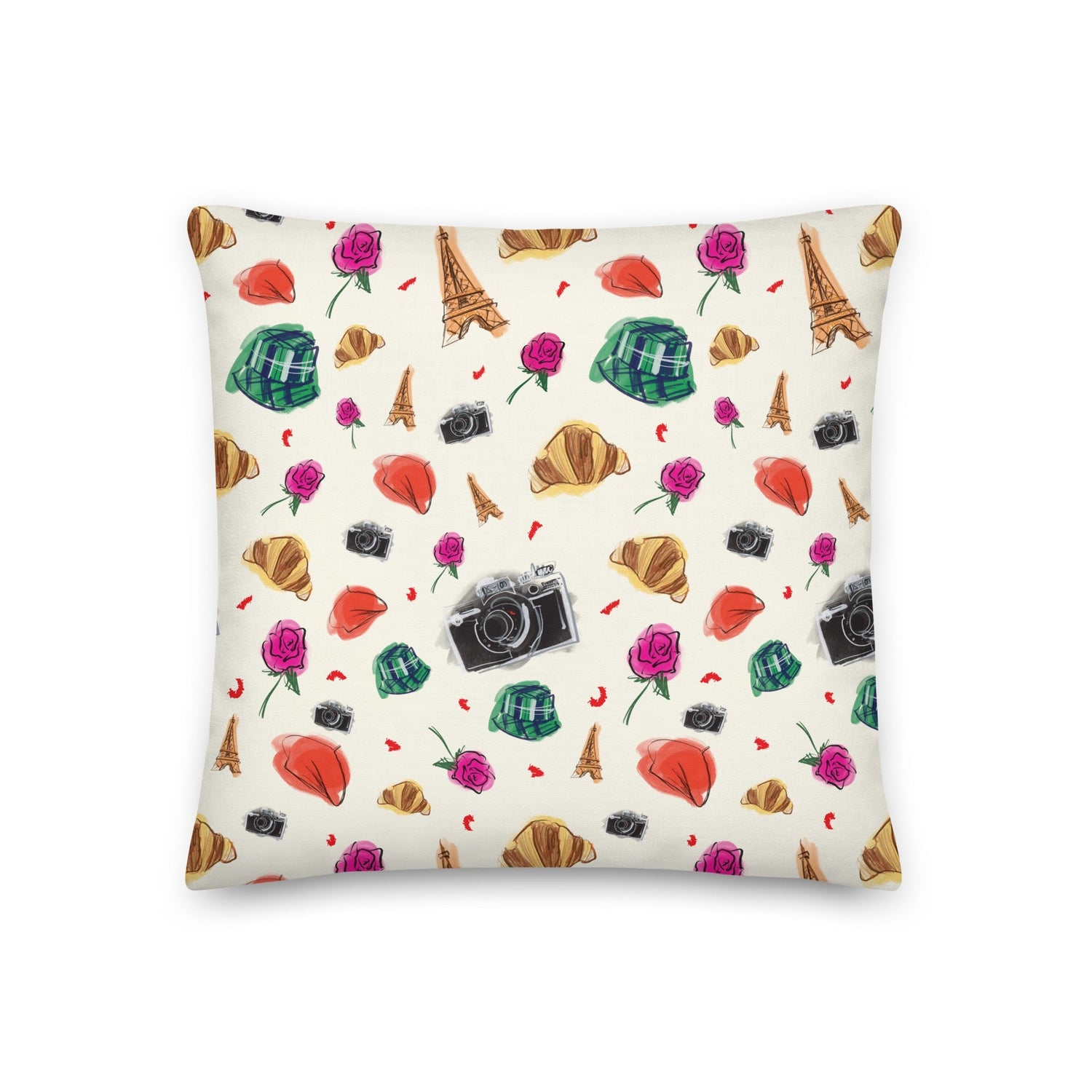 Emily in Paris Roses Throw Pillow - Paramount Shop