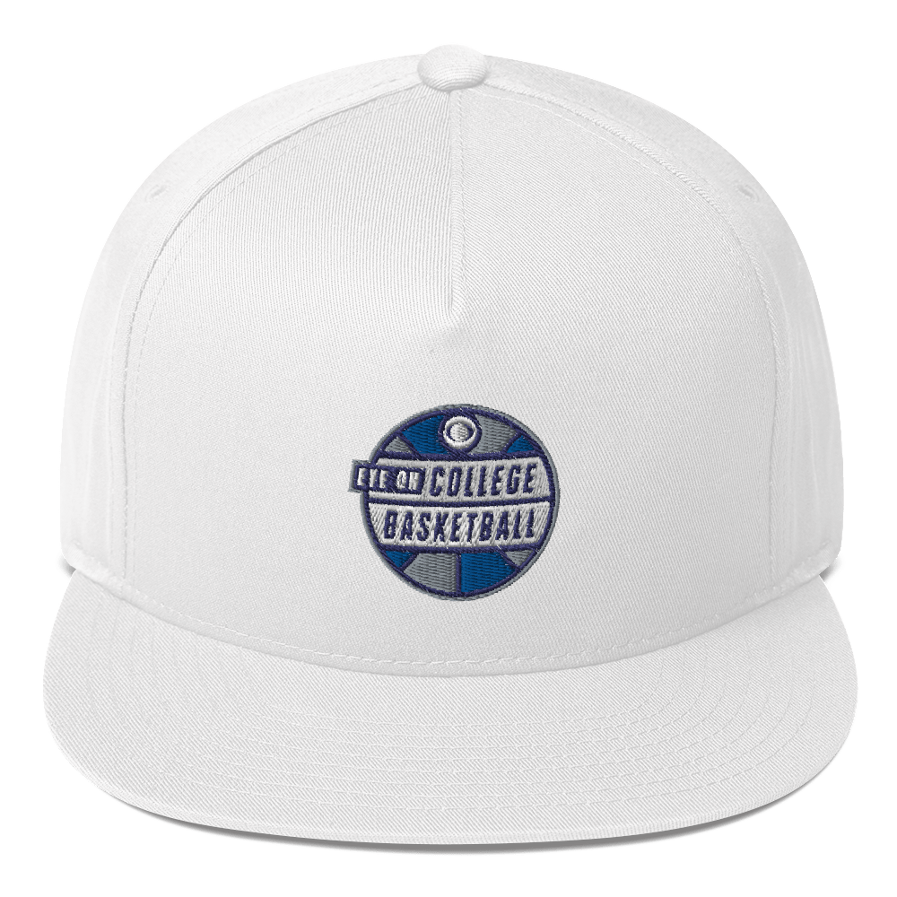 Eye on College Basketball Podcast Logo Embroidered Flat Bill Hat - Paramount Shop