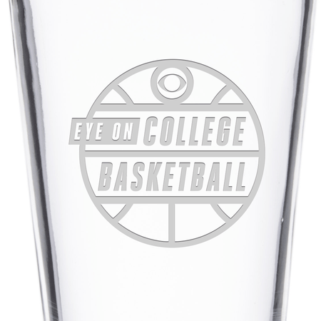 Eye on College Basketball Podcast Logo Laser Engraved Pint Glass - Paramount Shop