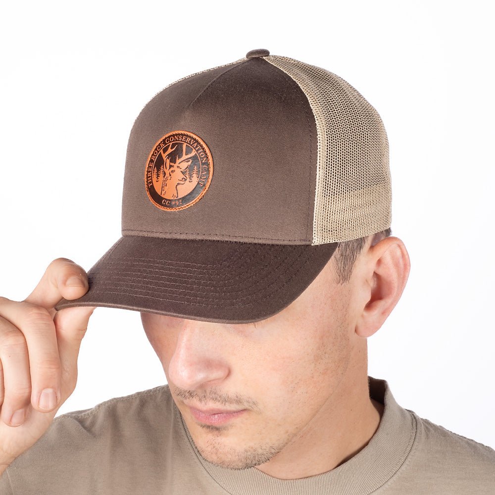 Fire Country As Seen On Leather Patch Trucker Hat - Paramount Shop