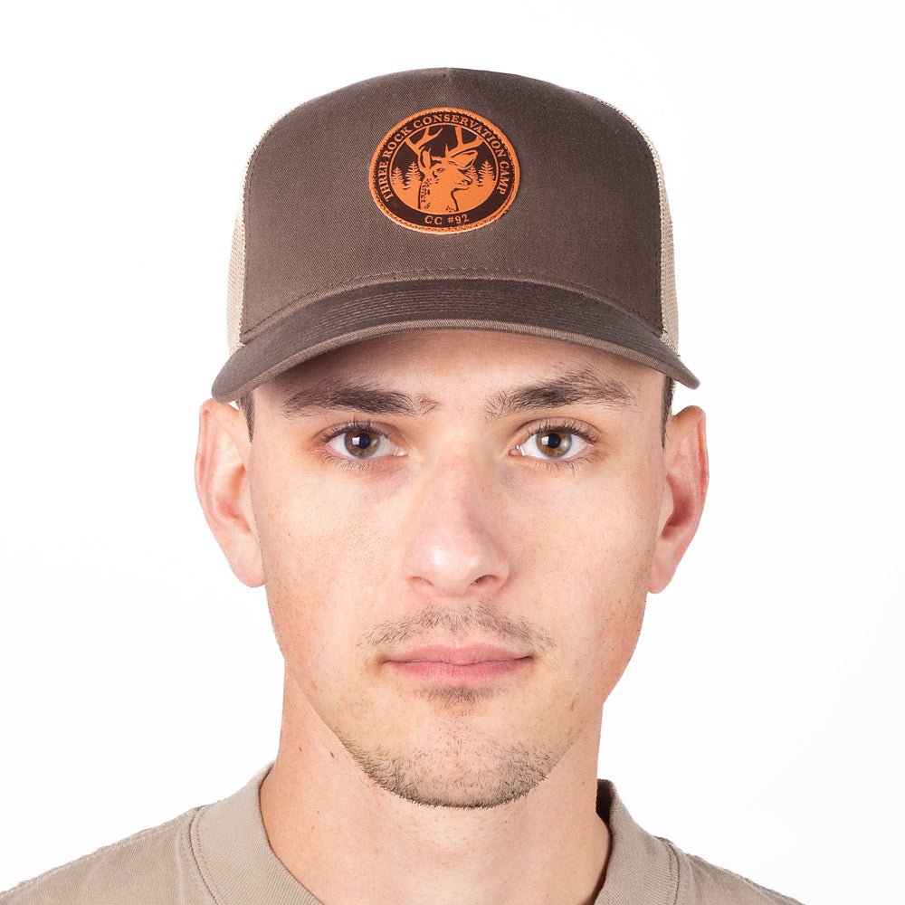 Fire Country As Seen On Leather Patch Trucker Hat - Paramount Shop