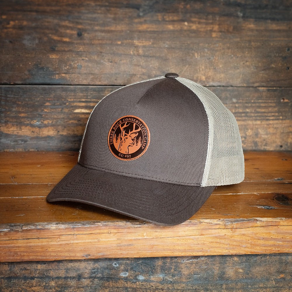 Fire Country As Seen On Leather Patch Trucker Hat - Paramount Shop