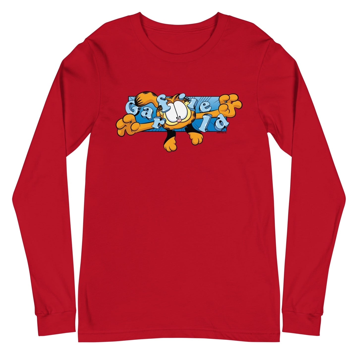 Garfield Flying Garfield Adult Long Sleeve T - Shirt - Paramount Shop