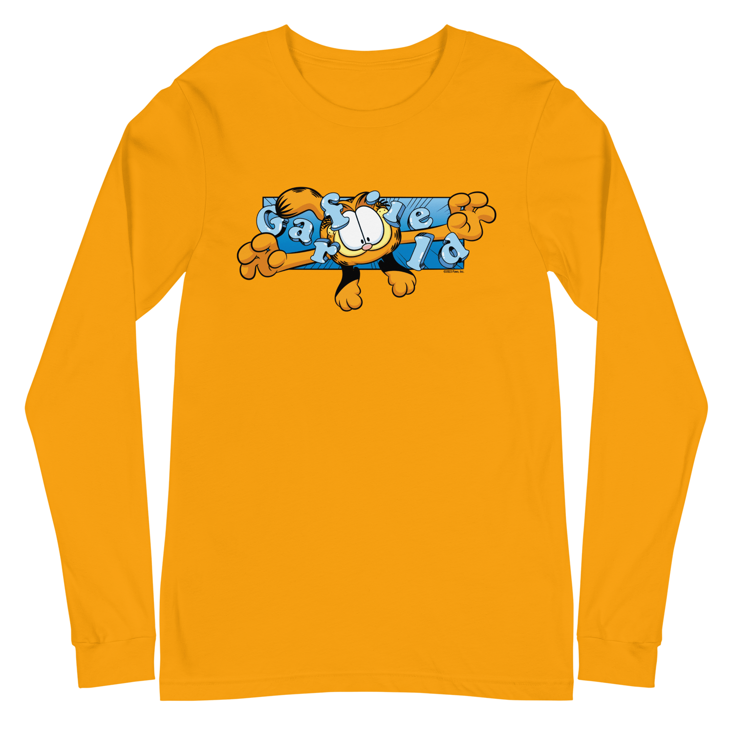 Garfield Flying Garfield Adult Long Sleeve T - Shirt - Paramount Shop