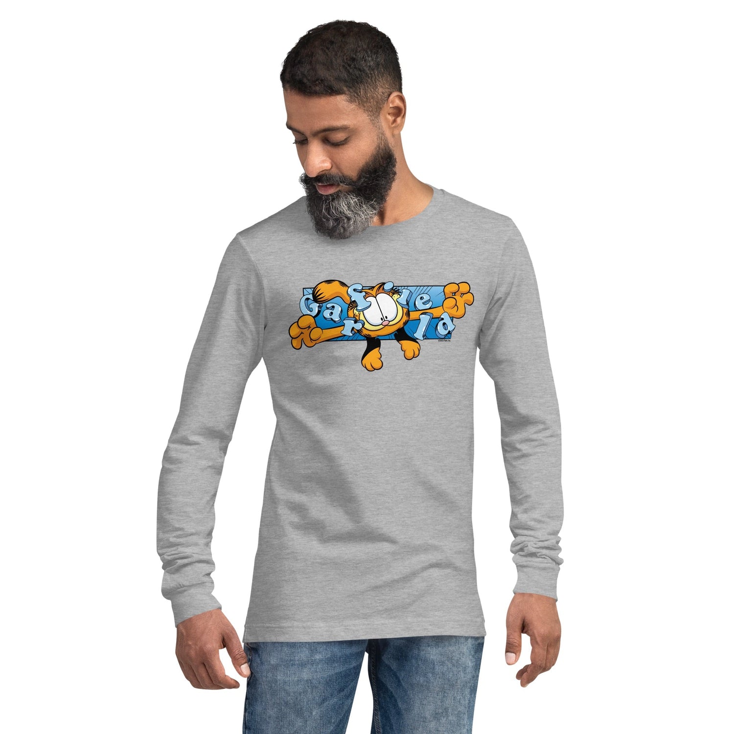 Garfield Flying Garfield Adult Long Sleeve T - Shirt - Paramount Shop