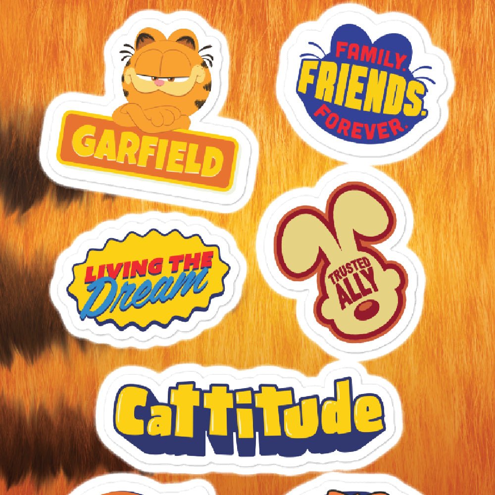 Garfield Movie Sticker Sheet - Paramount Shop