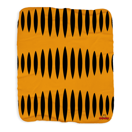 Garfield Stripes Grey Sherpa Blanket - Paramount Shop