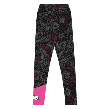 Grease Pattern High - Waisted Leggings - Paramount Shop