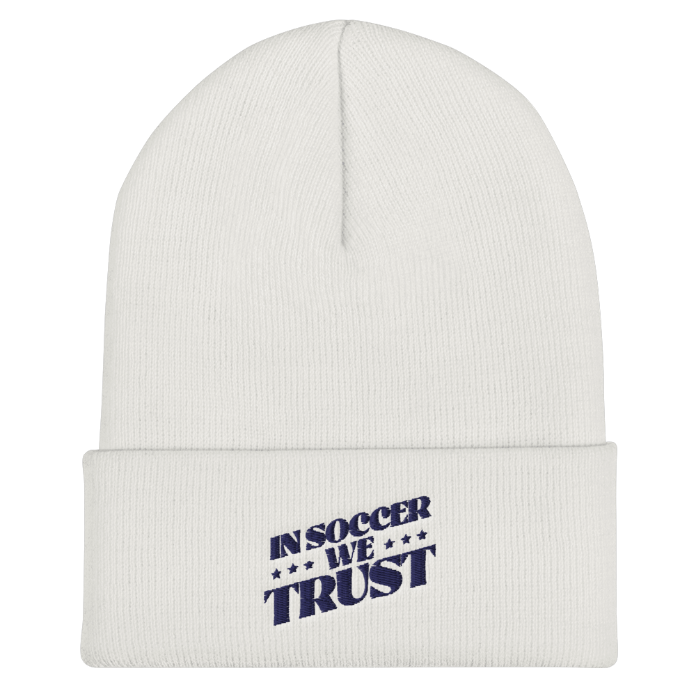 In Soccer We Trust Podcast Key Art Cuffed Beanie - Paramount Shop