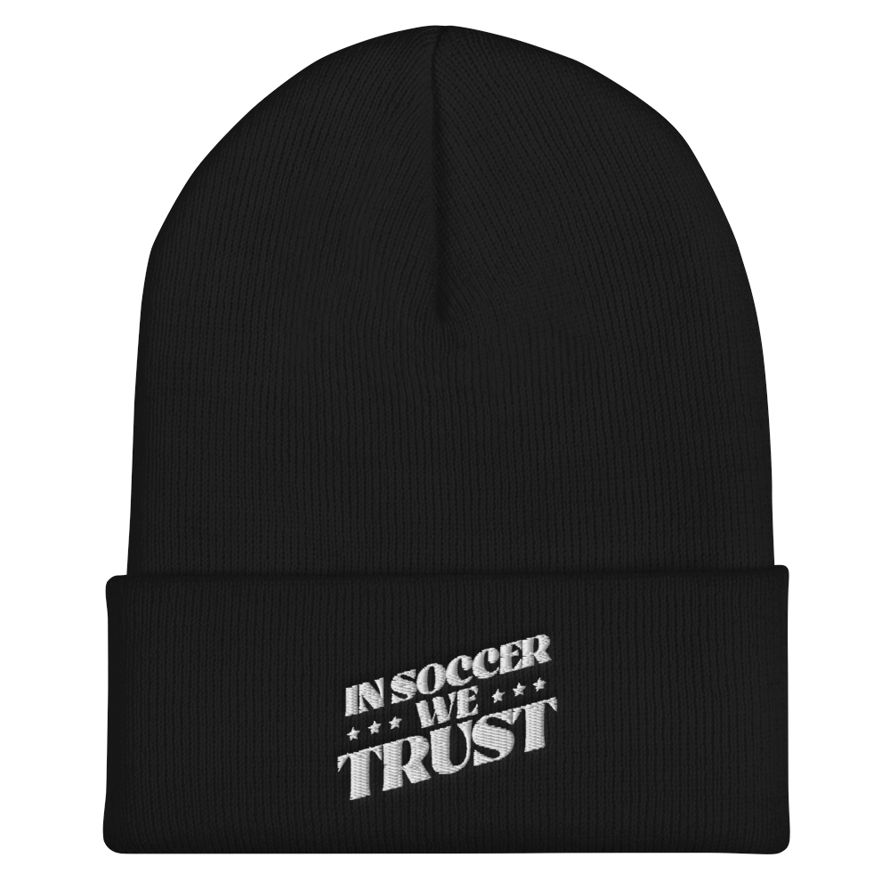 In Soccer We Trust Podcast Key Art Cuffed Beanie - Paramount Shop